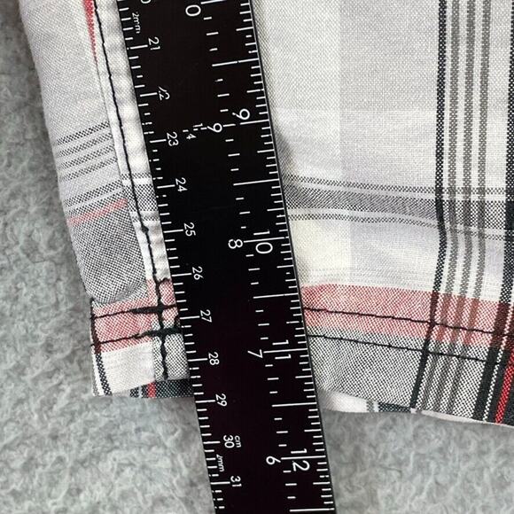 South Pole Shorts Youth 16 Baggy Skater Preppy Hip Hop Plaid Black Red White - Picture 6 of 11